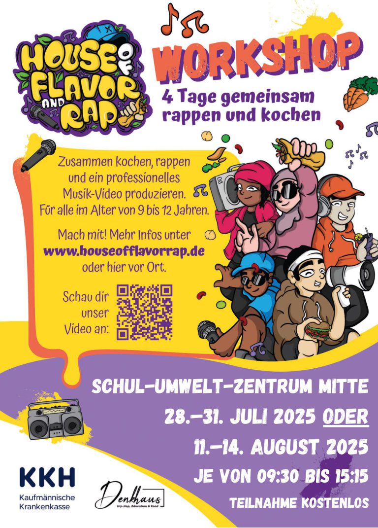 🎤🍅 Sommerferien-Workshop: Rappen, Kochen, Musikvideo – Dein Soundtrack für eine klimafreundliche Zukunft! 🎬🌱